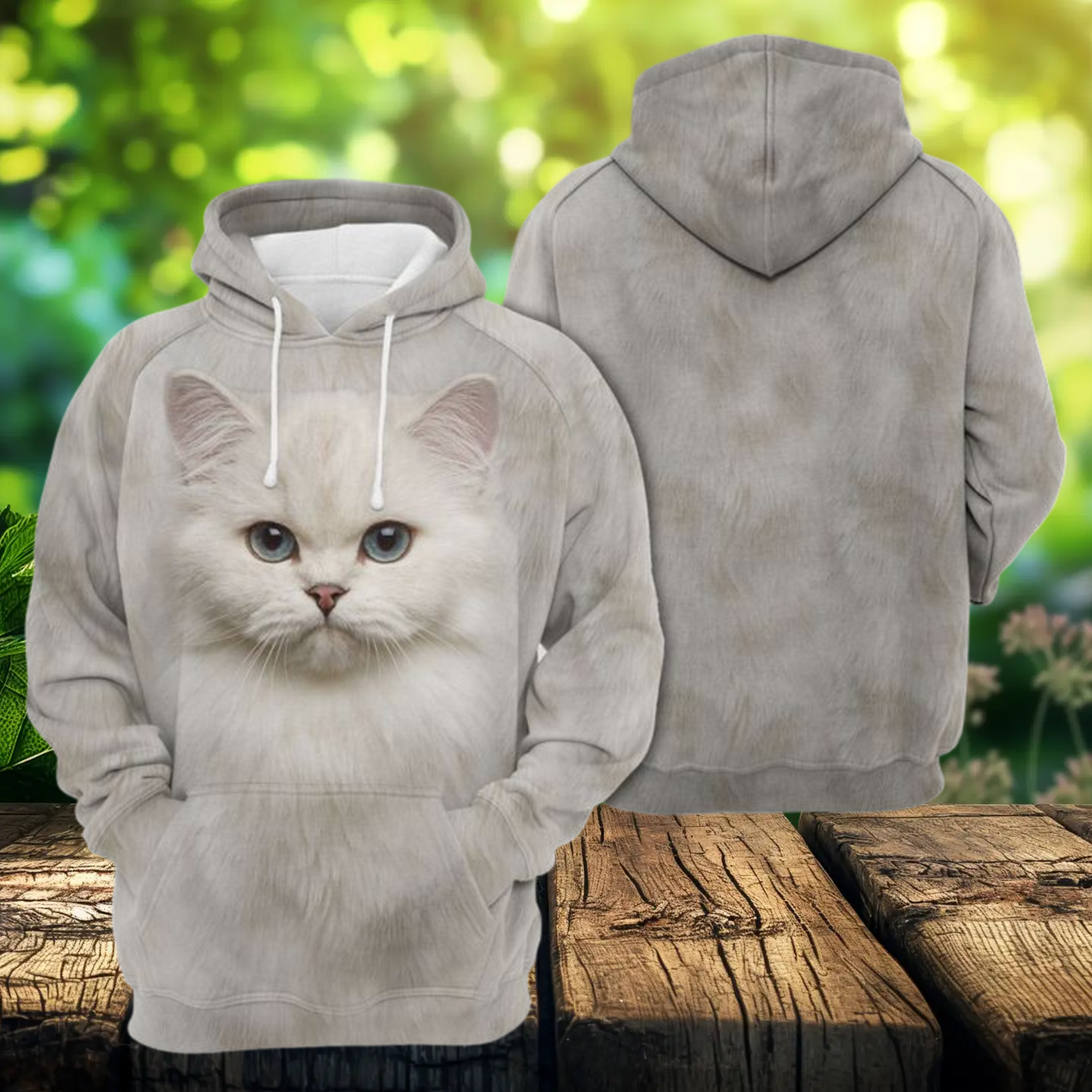 Adorable British Cat 3D All Over Print Hoodie & Zip Hoodie