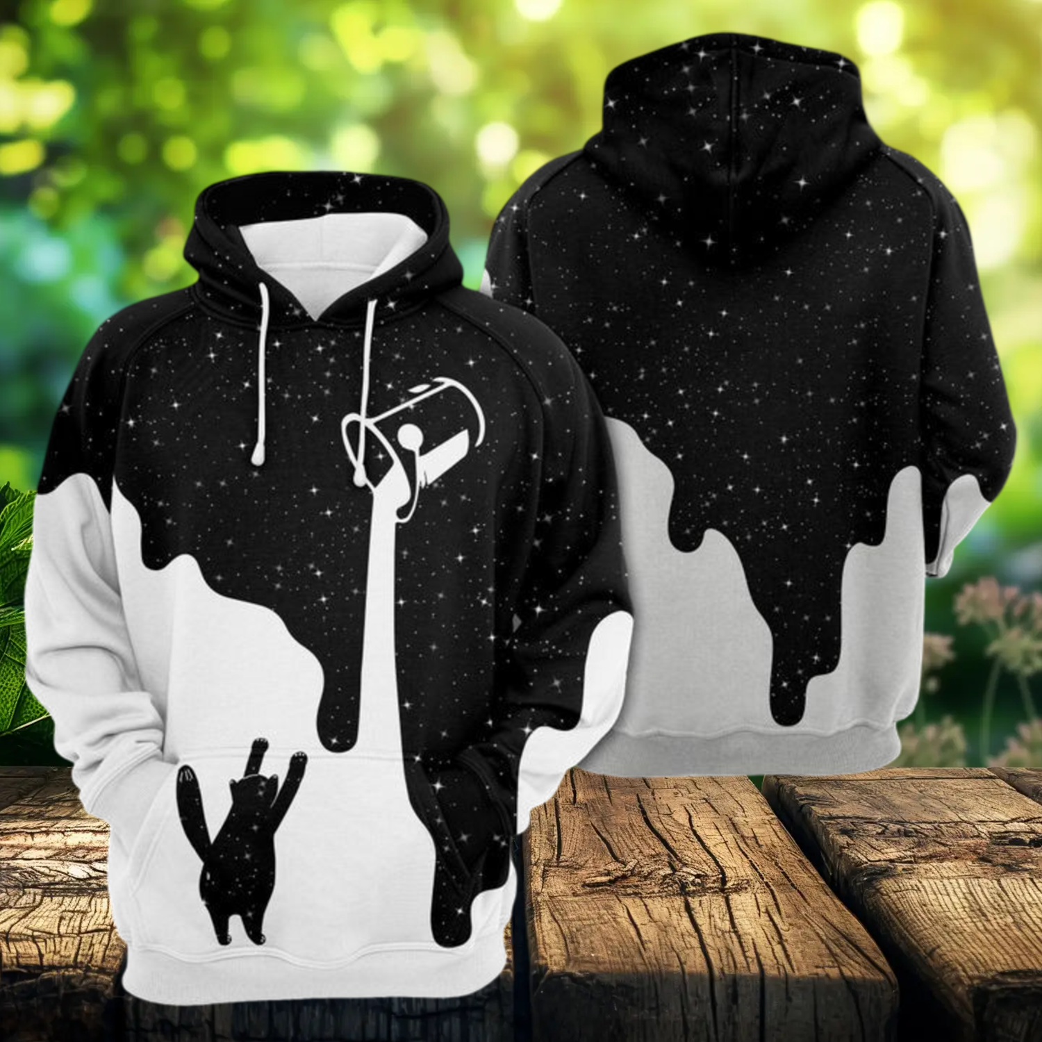 Amazing Cat Galaxy 3D All Over Print Hoodie & Zip Hoodie
